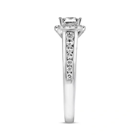 WG Halo Engagement Ring